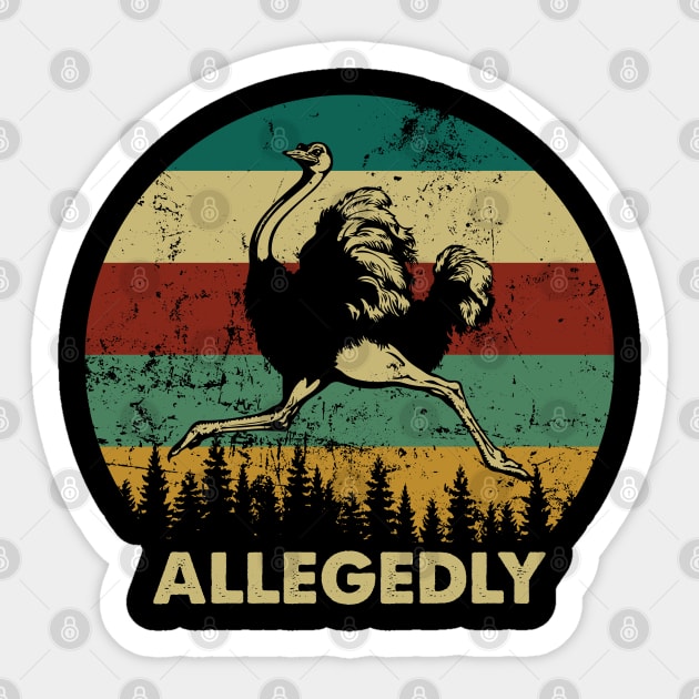 Retro Vintage Allegedly Sticker by Madelyn_Frere